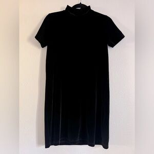 Size XS Black Madewell Velvet Mockneck Dress